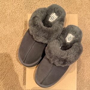 UGG Charcoal Platform slippers